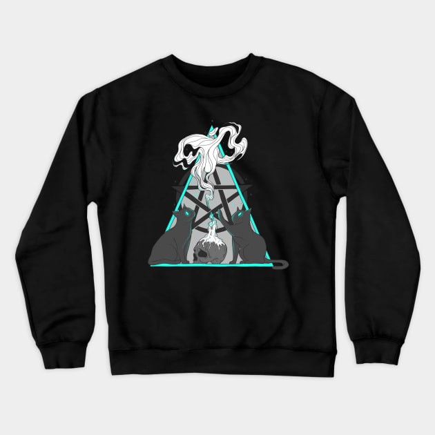 Witchy Kittens Crewneck Sweatshirt by Jess Adams